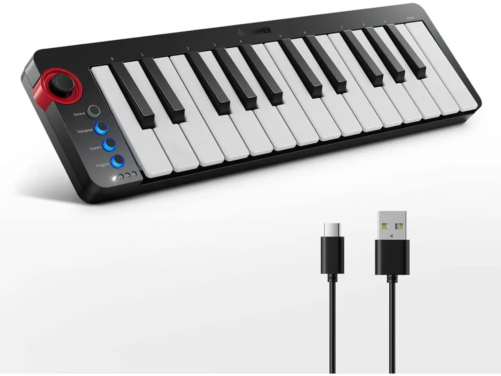 DONNER N-25 25 Keys Midi Keyboard Nejlepší Volba