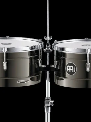 Kup Teď MEINL 14+15" TIMBALES SET BLACK NICKEL, WITH STAND