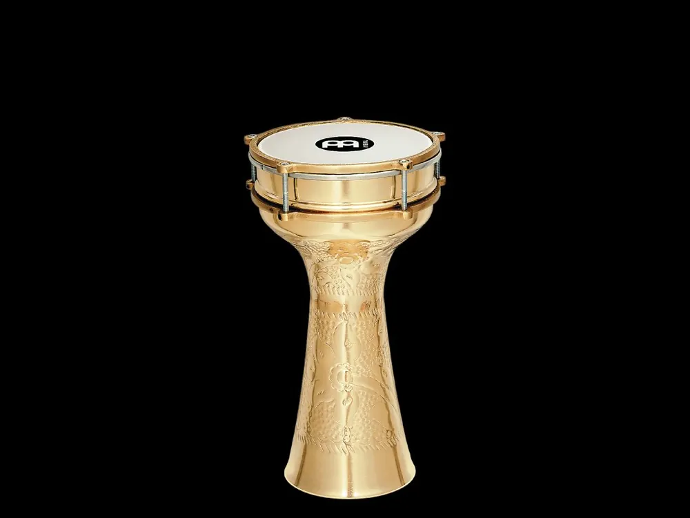 Oblíbený MEINL DARBUKA COOPER HAND-HAMMERED, BRASS PLATED