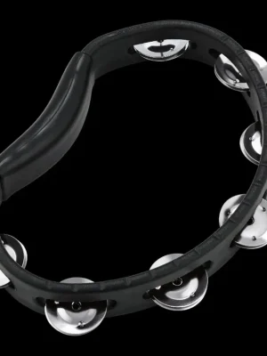 Levný MEINL HAND TAMBOURINE BLACK, STAINLESS STEEL JINGLES