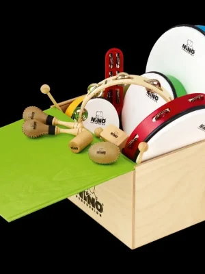 NINO PERCUSSION ASSORTMENT INCL. WOODEN BOX,SET OF 12 PCS Značkový