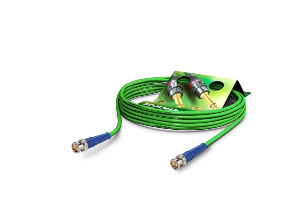 Sommer Cable Coaxcable Focusline L, Green, 10,00m Vrácení Zdarma