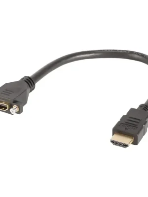 Top Prodej Sommer Cable HDMI fm Einbau<>HDMI male, 30cm, Black