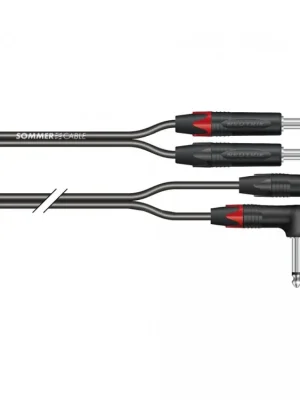 Sommer Cable IC Onyx 2x0,25qmm, Black, 1,50m Vysoce Kvalitní