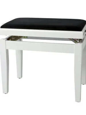 Tovární Cena GEWA Pianová stolička Deluxe bílá lesk