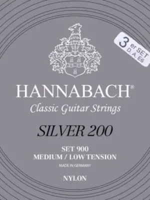 Přímo Od Výrobce Struny pro klasickou kytaru série 900 Medium/Low Tension Silver 200