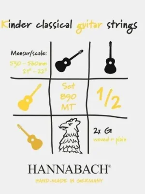 Finální Výprodej Struny pro klasickou kytaru série 890 1/2 kytara pro děti Menzura: 53-56cm