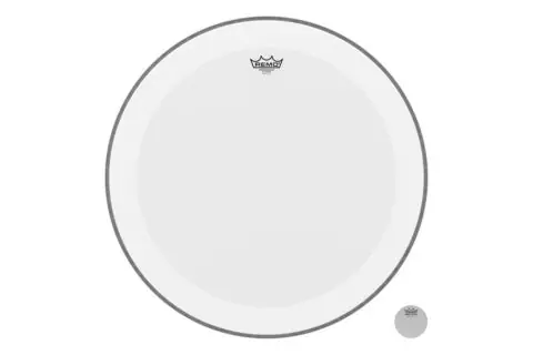 Blána pro bicí Powerstroke 4 Bílá, zdrsněné na bas drum Přímo Od Výrobce