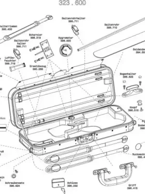 Náhradní díly - Dvojité pouzdro pro housle/violu Liuteria Maestro Výhodná Nabídka