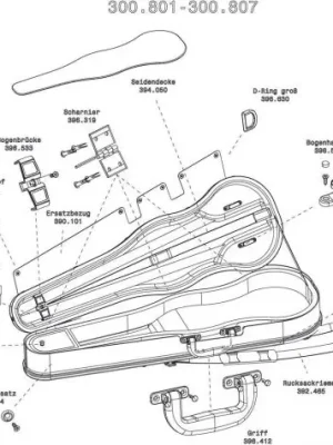 Tvarové pouzdro pro housle Liuteria Concerto Novinka
