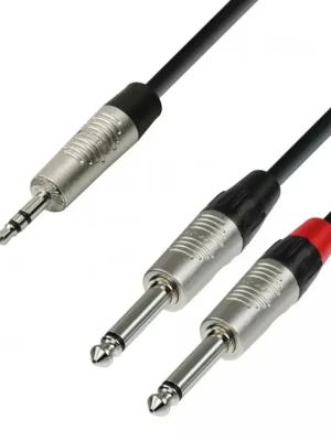 Adam Hall Kabel Jack 3,5-2x Jack 2 3m Novinka