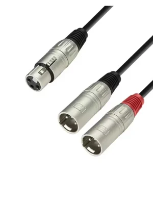 Adam Hall kabel XLR F-2x XLR M 1m Cenová Bomba