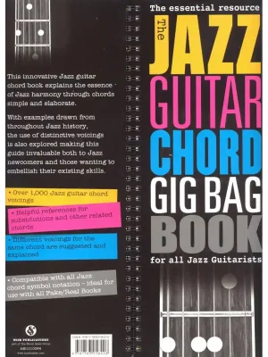 Sezónní Sleva Jazz Guitar Chord Gig Bag Book